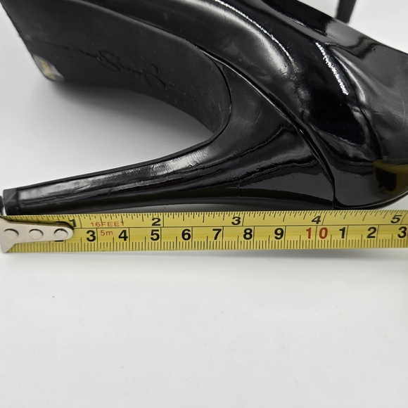 Jessica Simpson Pumps Heels Black Patent 5.5M 4" - Picture 11 of 11